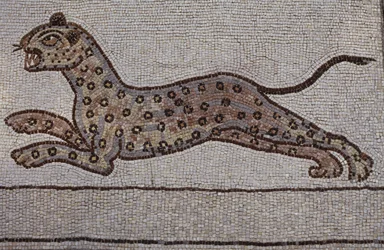 En leopard (mosaik)